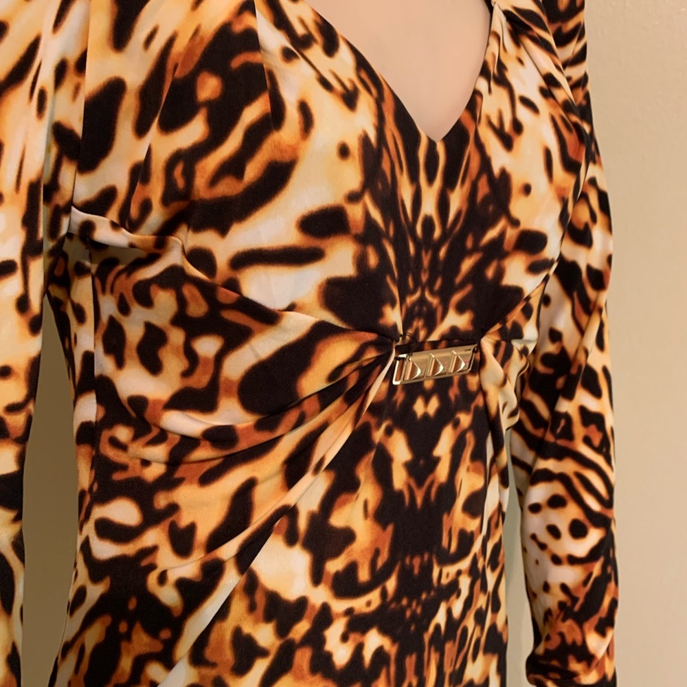 Jennifer Lopez beautiful animal print dress size medium